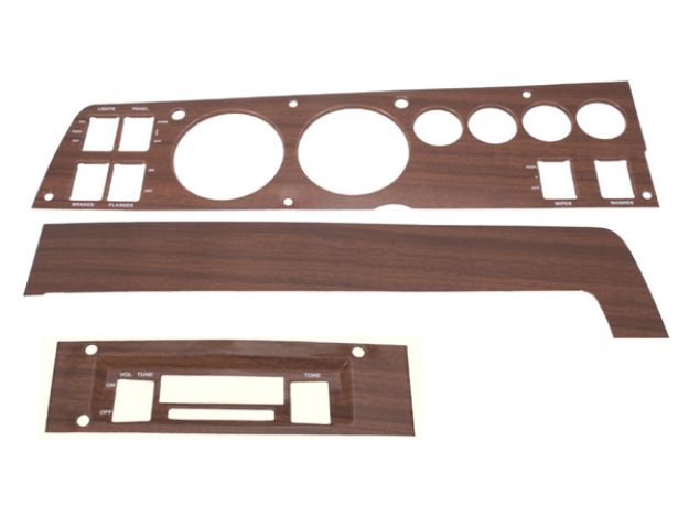 Picture of Mopar 1969 B-body Rallye Woodgrain Dash Bezel Kit (AM/FM - AC)