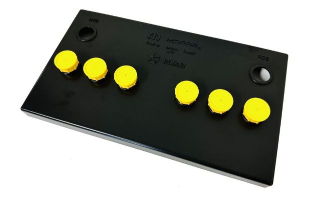 Picture of 1966-74 A/B/E -Body Chrysler Mopar -Group 27 Battery Topper W/Yellow Caps