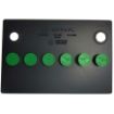 Picture of 1966-74 Dodge Plymouth A, B, & E-Body Mopar Battery Cover Set 6 Green Caps 