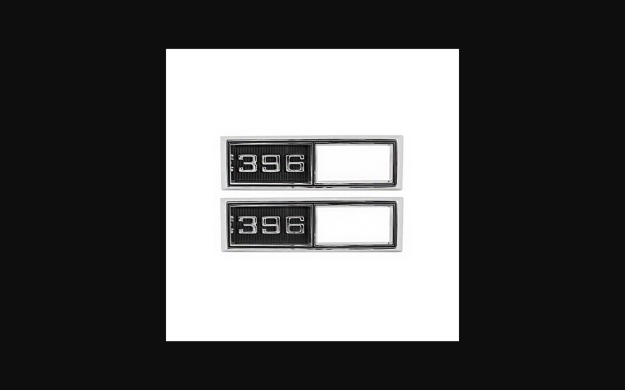 Picture of 1968-1968 Chevrolet Chevelle Front Marker Light Bezels - 396