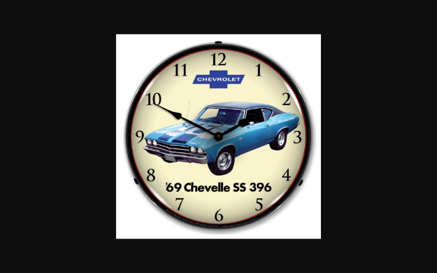 Picture of 1969-1969 Chevrolet Chevelle LED Clock. SS 396