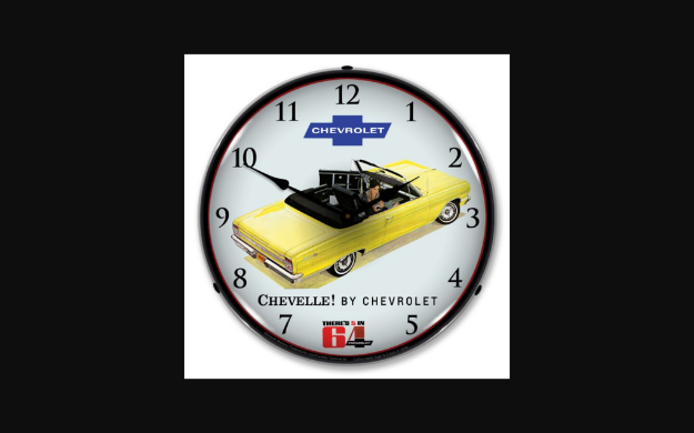 Picture of 1964-1964 Chevrolet Chevelle LED Clock. Convertible