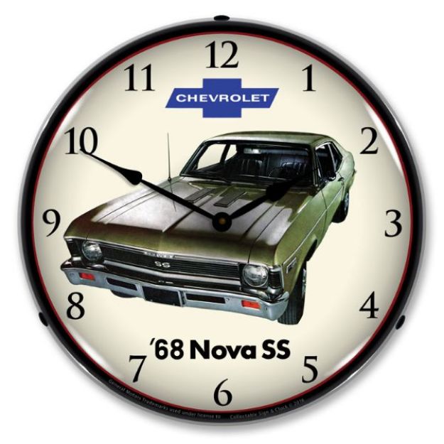 Picture of 1968-1968 Chevrolet Nova / Chevy II LED Clock. Super Sport