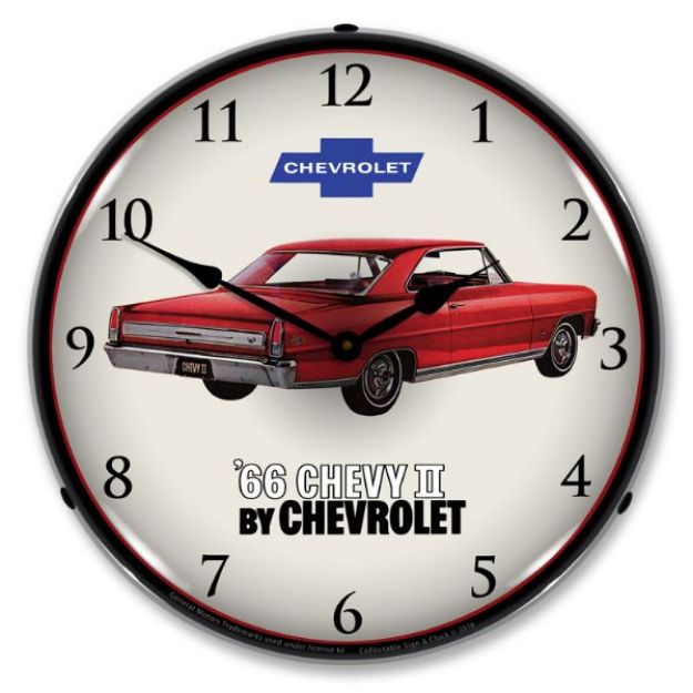 Picture of 1966-1966 Chevrolet Nova / Chevy II LED Clock. Super Sport