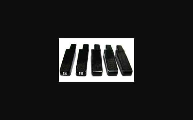 Picture of 1969-1969 Pontiac Firebird AM/FM Radio Button Set Black
