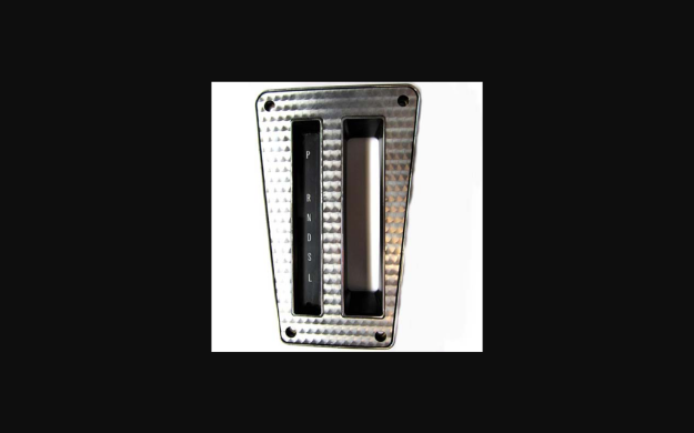 Picture of 1970-1981 Pontiac Firebird Console Shift Plate - Engine Turned
