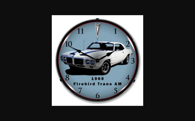 Picture of 1969-1969 Pontiac Firebird LED Clock. Trans Am