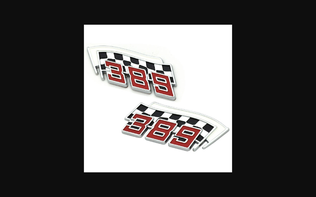 Picture of 1964-1975 Pontiac GTO Fender Emblems - 389 Flags