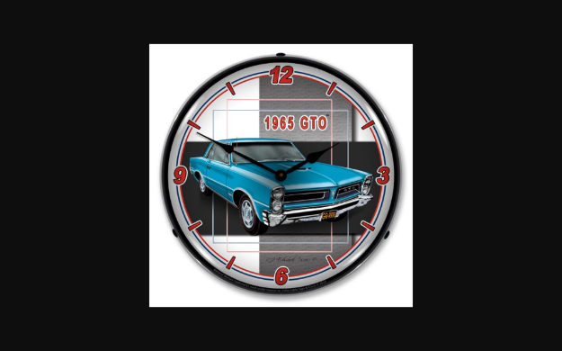Picture of 1965-1965 Pontiac GTO LED Clock. Blue
