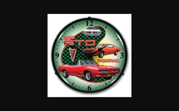 Picture of 1968-1968 Pontiac GTO LED Clock. 3 Cars