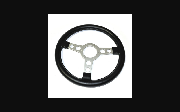 Picture of 1970-1972 Pontiac GTO Formula Style Steering Wheel - Black/Silver