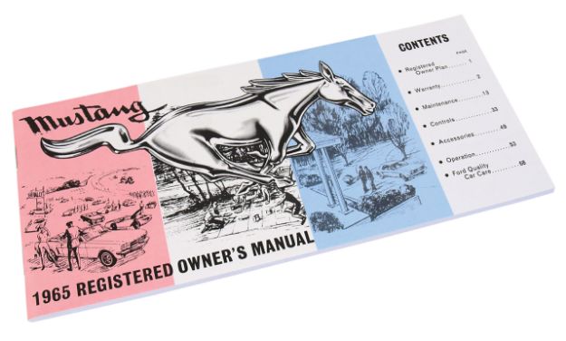 Picture of 1965-1965 Ford Mustang Owners Manual - 1965 Late