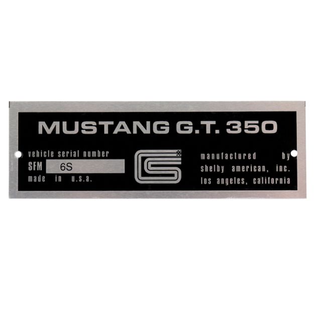 Picture of 1966-1966 Ford Mustang DATA PLATE 66 SHELBY