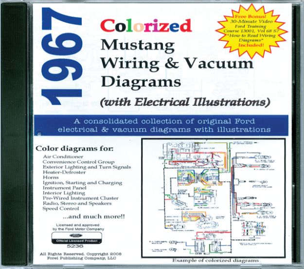 Picture of 1967-1967 Ford Mustang WIRING & VACUUM CD