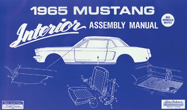 Picture of 1965-1965 Ford Mustang Assembly Manual. Interior