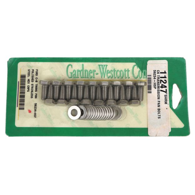 Picture of 1967-1973 Ford Mustang Transmission Pan Bolts. C6 Chromem