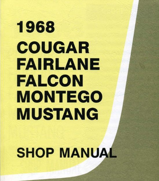 Picture of 1968-1968 Ford Mustang SHOP MANUAL CD-ROM