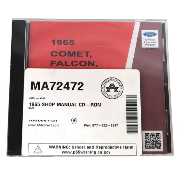 Picture of 1965-1965 Ford Mustang SHOP MANUAL CD-ROM