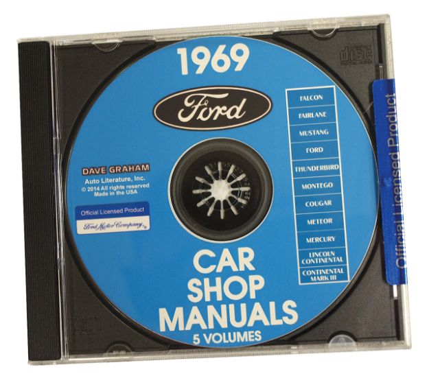 Picture of 1969-1969 Ford Mustang Shop Manual CD