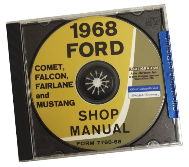 Picture of 1968-1968 Ford Mustang Shop Manual CD
