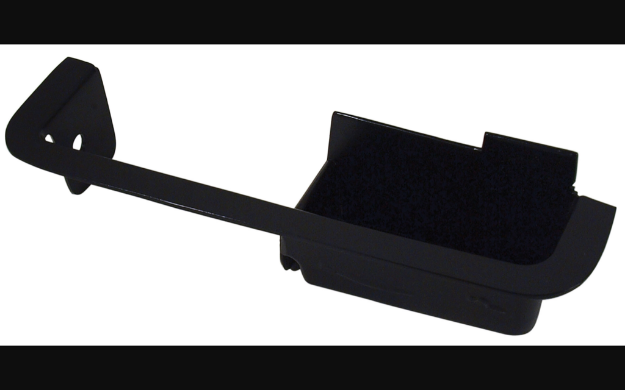 Picture of 1970-1970 Ford Mustang Deluxe Door Panel Armrest Cup - Black Metal - Right Hand