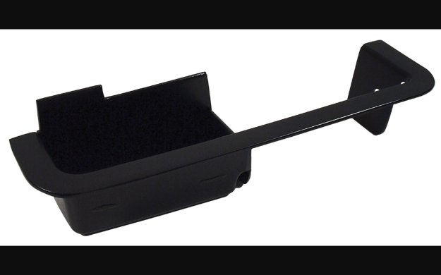 Picture of 1970-1970 Ford Mustang Deluxe Door Panel Armrest Cup - Black Metal - Left Hand