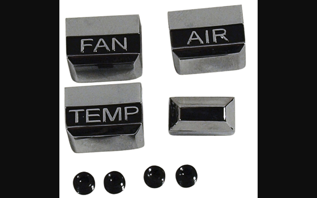 Picture of 1967-1967 Ford Mustang Heater Control Knobs - W/Air Conditioning