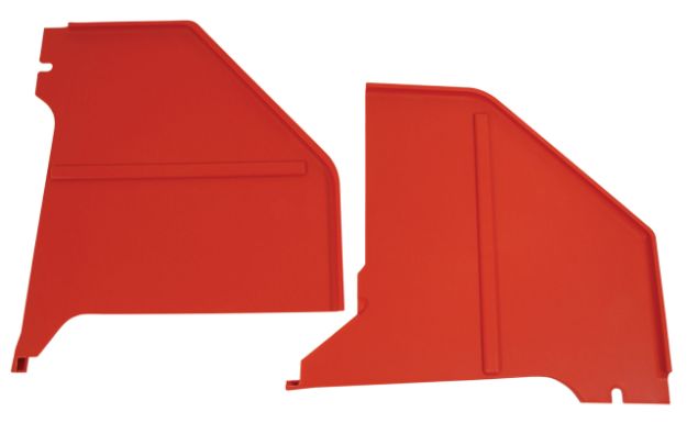 Picture of 1965-1965 Ford Mustang Kick Panels - Red - Coupe & Fastback