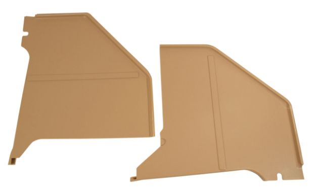 Picture of 1966-1966 Ford Mustang Kick Panels - Parchment - Coupe & Fastback