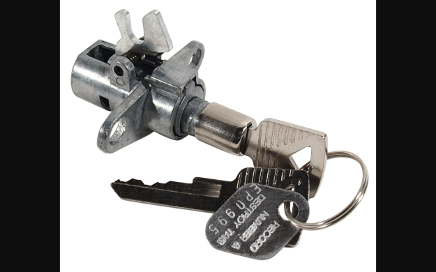 Picture of 1965-1966 Ford Mustang Glovebox Locks - W/Keys Dix - W/Flat Door