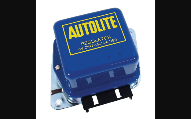 Picture of 1965-1967 Ford Mustang Voltage Regulator - Yellow On Blue Autolite Logo