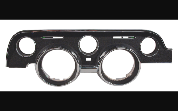 Picture of 1968-1968 Ford Mustang Black Instrument Cluster Bezel W/Camera Case Finish