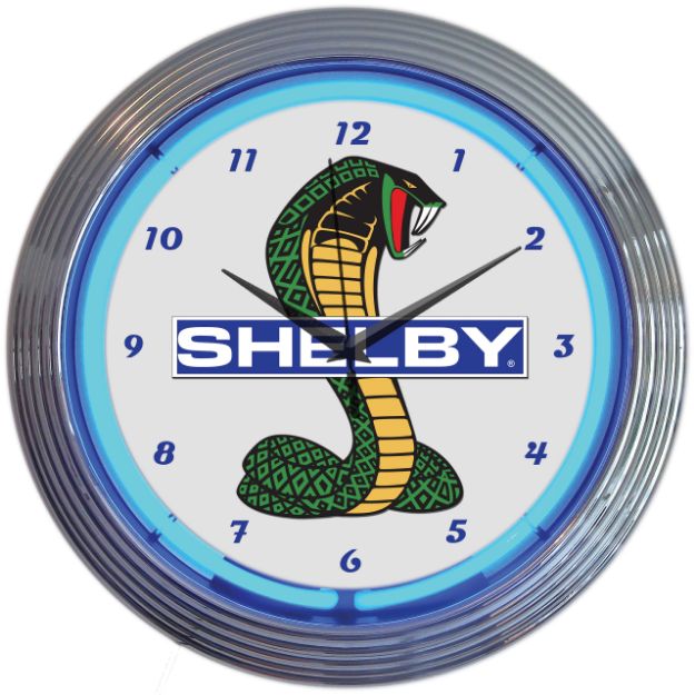 Picture of 1964-2021 Ford Mustang Shelby Cobra Ford OLP Mustang Neon Clock