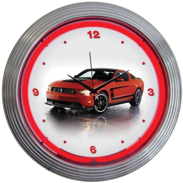 Picture of 1964-2021 Ford Mustang Boss 302 Neon Clock