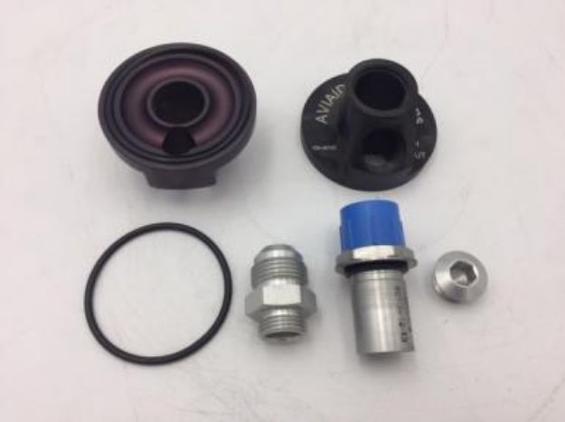 Picture of 1965-1973 Ford Mustang Aviaid Billet Oil Filter Adapt