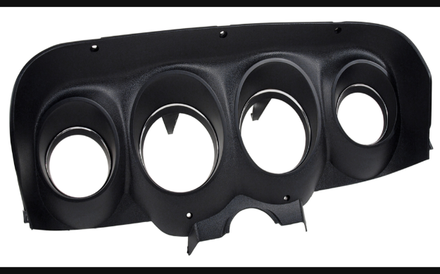 Picture of 1969-1969 Ford Mustang Black Instrument Cluster Bezel W/Camera Case Finish