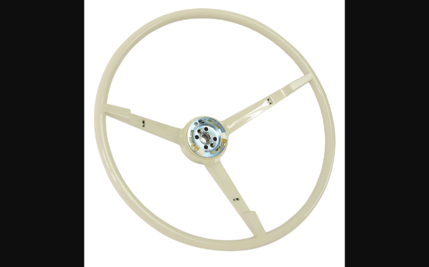 Picture of 1965-1965 Ford Mustang Steering Wheel - 3 Spoke - White