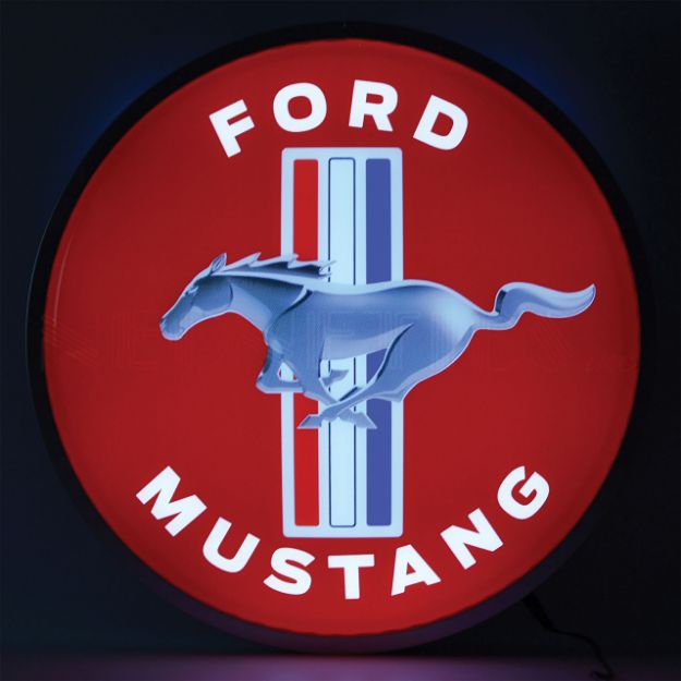 Picture of 1964-2021 Ford Mustang 15 Inch Backlit LED Lighted Sign