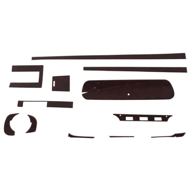 Picture of 1965-1965 Ford Mustang DASH & CONSOLE OVERLAY KIT BURLWOOD