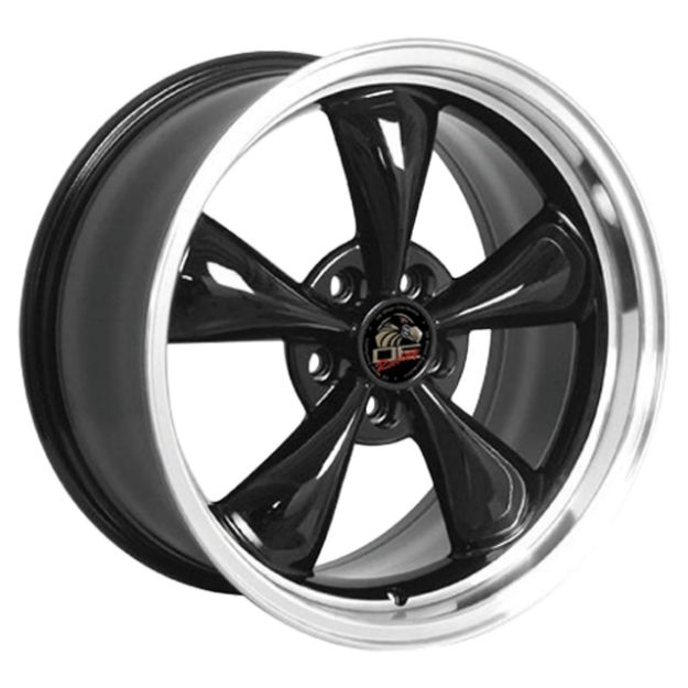 Picture of 1994-2004 Ford Mustang Bullitt Wheel - Black Machined Lip 18x9