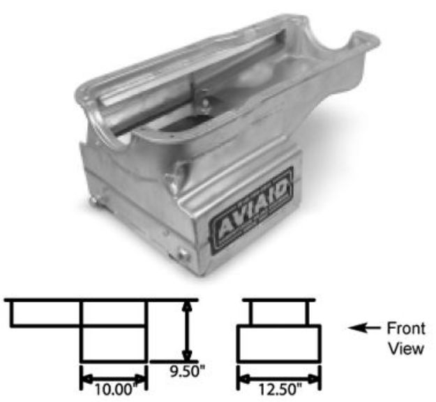 Picture of 1965-1973 Ford Mustang Aviaid 9.5Qt Road Race Pan - 302