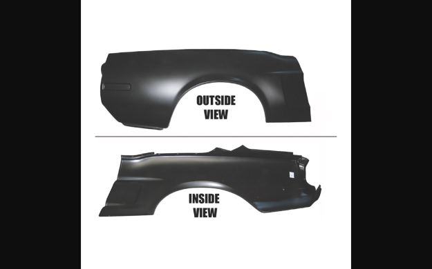 Picture of 1968-1968 Ford Mustang OE Quarter Panel W/Indent - Convertible - RH