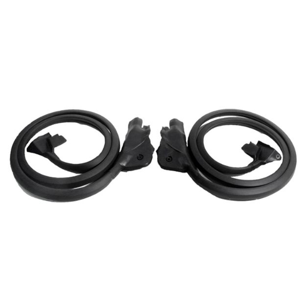 Picture of Metro Molded Door Seals With Molded Ends Clips For Chevrolet Corvette 1984-89; LM 19-B