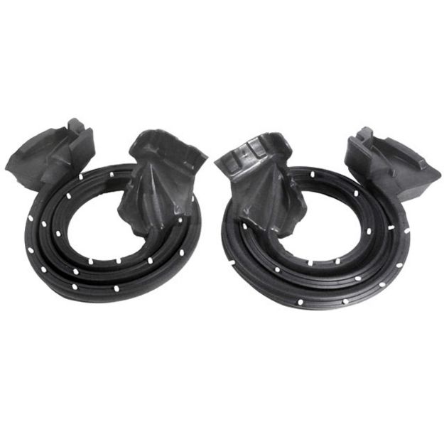 Picture of Metro Rear Door Seals with Molded Ends & Clips For Cadillac Seville 1980-1985; LM 18-S