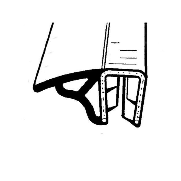 Picture of Metro Press-on Trim Seal /16" to 1/4" flange, 12' length; TS 6-12