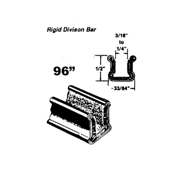 Picture of Metro Rigid division-bar channel For Buick Century 1954-1958, Skylark 1954; WC 1-96