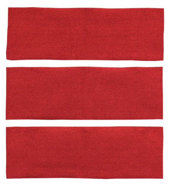 Picture of 1964-1968 Ford Mustang Fastback Fold Downs 3pc Nylon Carpet Flooring 601 Black
