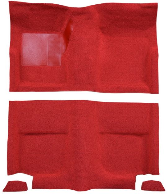 Picture of 1965-1968 Ford Mustang Fastback without Folddowns without Shifter Hole Pass Area Nylon Carpet Flooring 601 Black