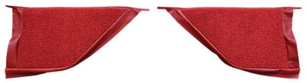 Picture of 1967-1968 Mercury Cougar Coupe Inserts Kick Panel Loop Carpet Flooring 01 Black