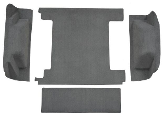 Picture of 1966-1973 Ford Bronco 2 Gas Tanks without Tailgate Lock Cargo Area Loop Carpet Flooring 01 Black